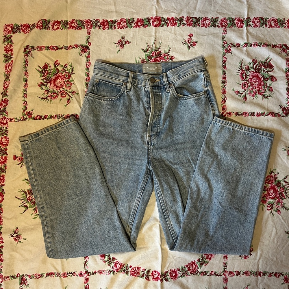 Everlane 90s Way-High Jean in light blue, 26 Regular